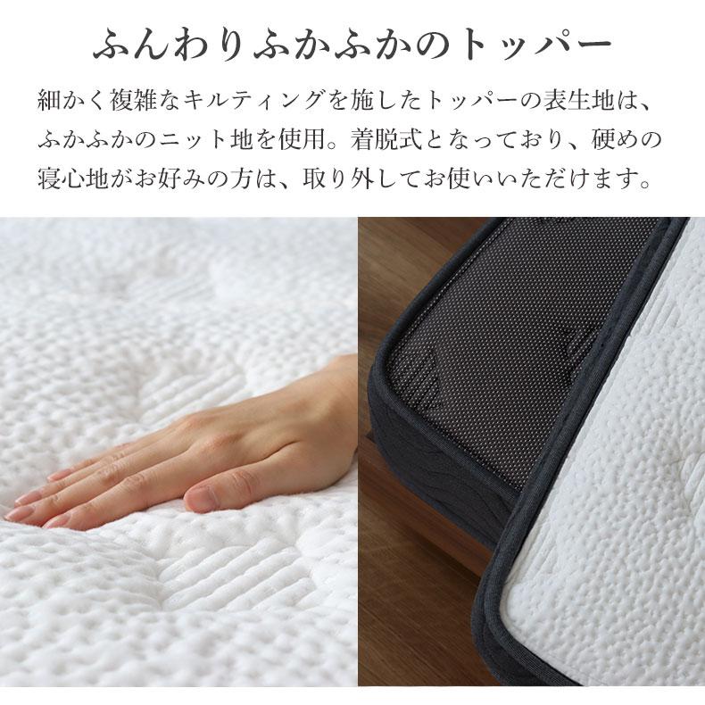 新品未開封　トッパー付きスタンダードポケットコイルマットレス　ブラック 新品未開封 トッパー付きスタンダードポケットコイルマットレス