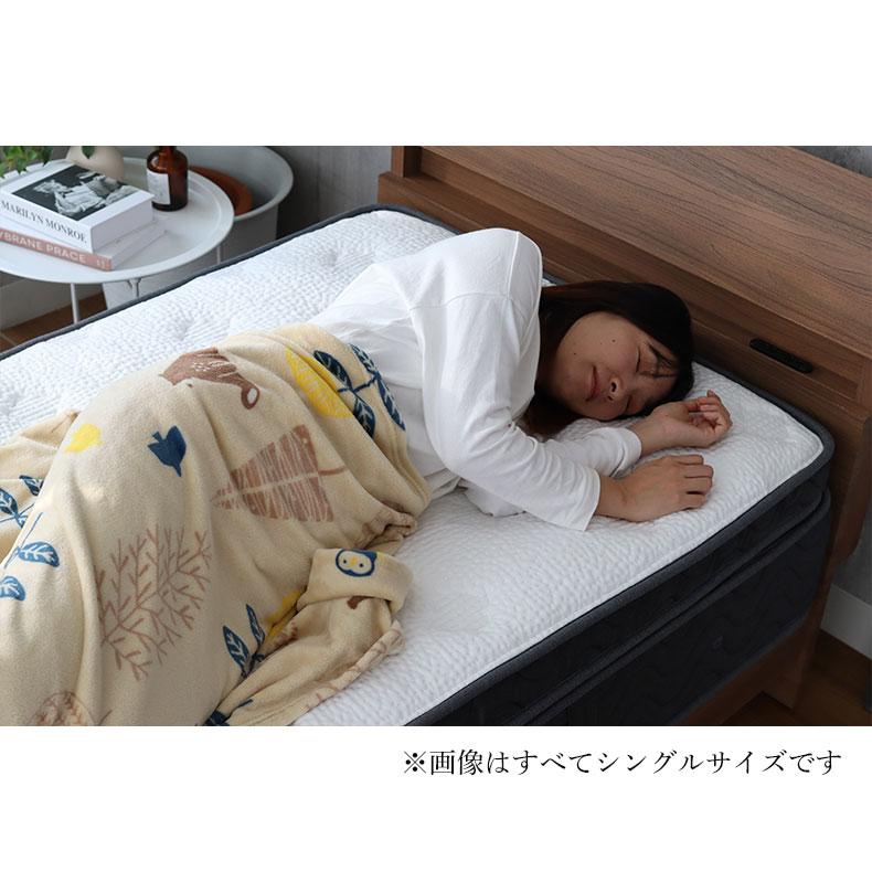 トッパー付き ベッドマットレス 厚み30cm ポケットコイル ポケット