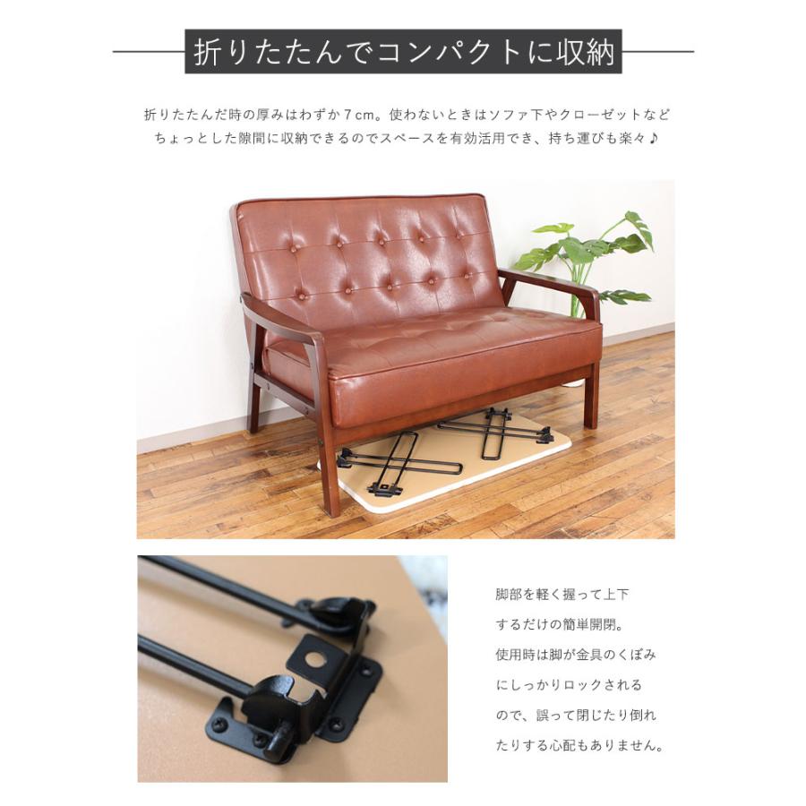 大理石調 折りたたみ木製！送料込！美品！折りたたみ！ ローテーブル 2点組！ manacs_465311