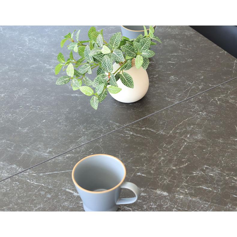 【即購入⭕️】 ダイニングテーブル テーブル 食堂テーブル 単品 伸縮 伸長式 セラミック 石目調 150〜210cm 4人掛け 6人掛け おしゃれ テイラー 【VQL1568807854】(55988円)