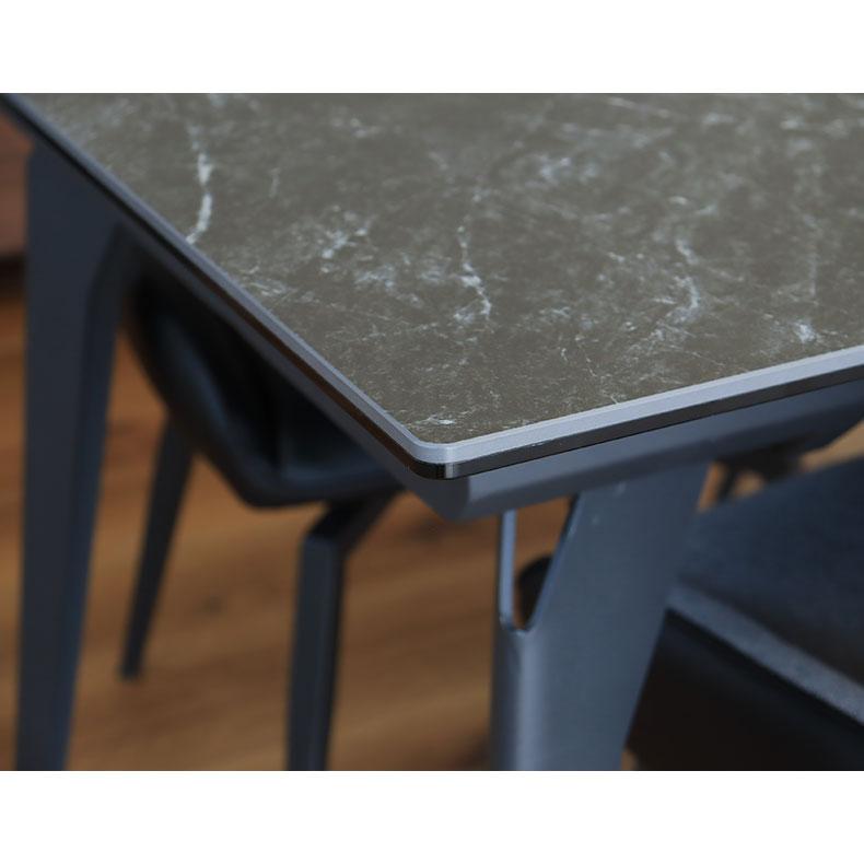 【即購入⭕️】 ダイニングテーブル テーブル 食堂テーブル 単品 伸縮 伸長式 セラミック 石目調 150〜210cm 4人掛け 6人掛け おしゃれ テイラー 【VQL1568807854】(55988円)