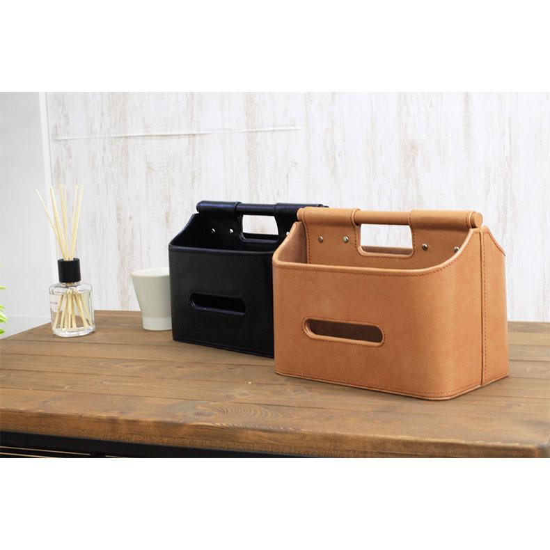 マナベインテリアハーツ 収納 雑貨 ギフト フェイク レザー 合皮