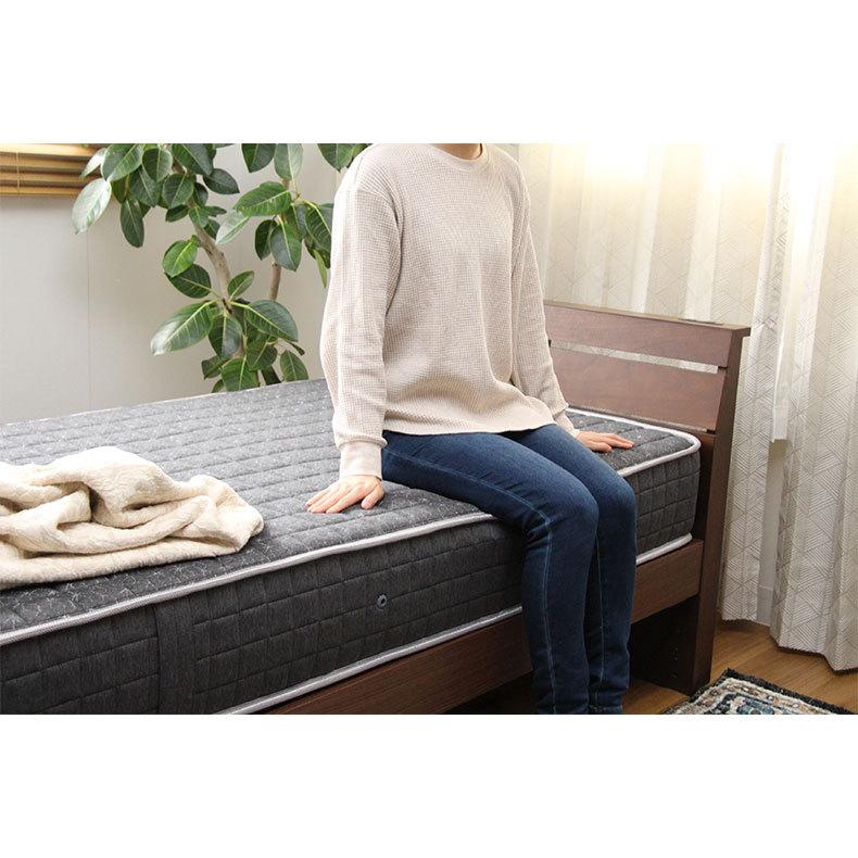 直接取引4000円！アイリスオーヤマ セミダブルマットレス ブラック