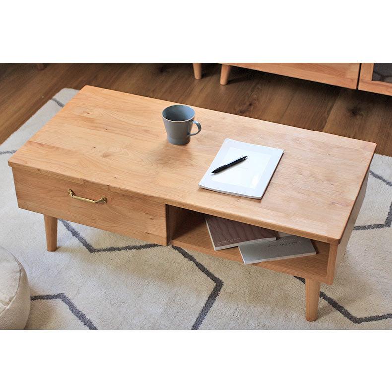 マナベインテリアハーツ ローテーブル おしゃれ テーブル 机 j引出