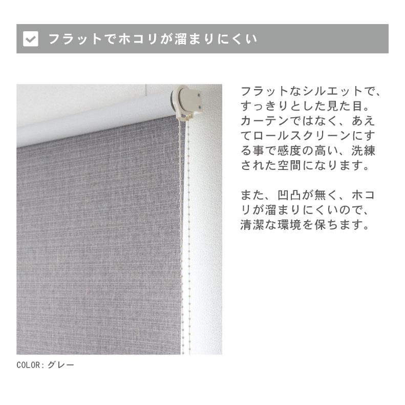 マナベインテリアハーツ ロールスクリーン 幅165 丈220cm 遮光1