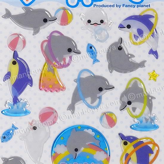 イルカ ドロップシール かわいい 水族館グッズ うみうみプラネット