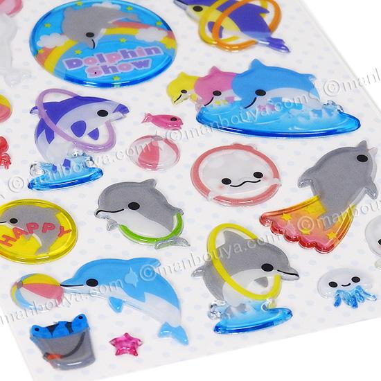 イルカ ドロップシール かわいい 水族館グッズ うみうみプラネット