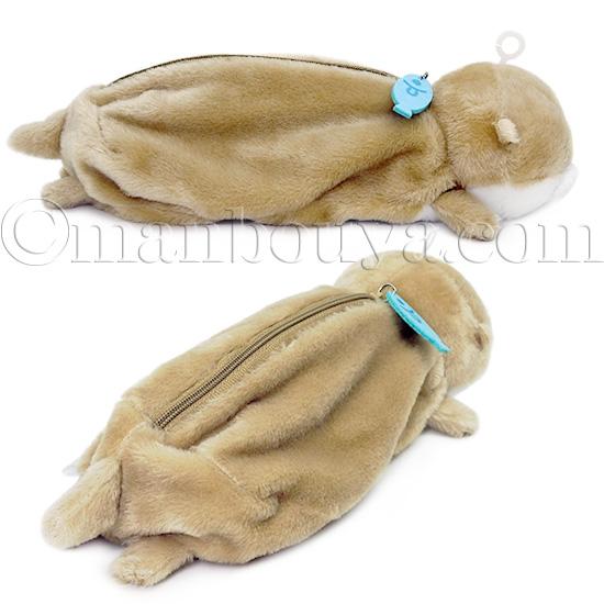 カワウソ グッズ ぬいぐるみ ペンポーチ 動物 大容量 アミュキャラ