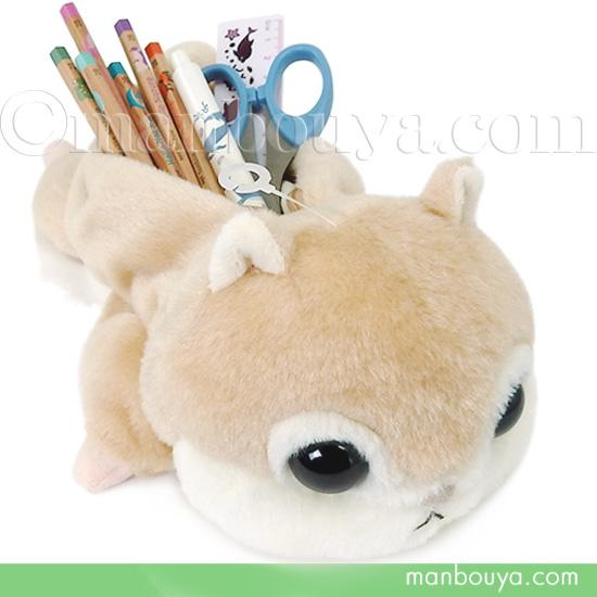 モモンガ ぬいぐるみ ペンポーチ 動物 大容量 アミュキャラ AMUFUN