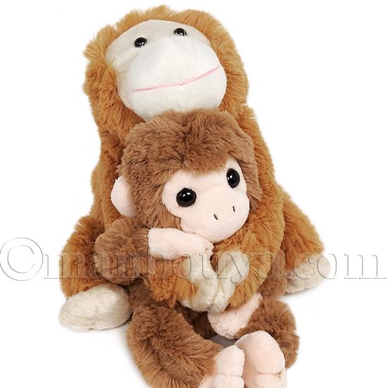 動物園 ぬいぐるみ AQUA しっぽくるりサル オランウータン 単品