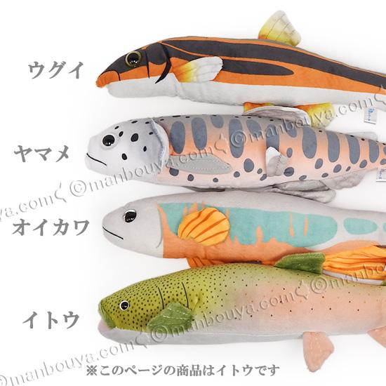 淡水魚 イトウ ぬいぐるみ 婚姻色 川魚シリーズ A-SHOW 伊富 30cm