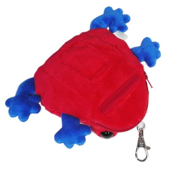 あいうえバトル　ちょっかんくん　ぬいぐるみパスケース　赤 カエルグッズ ぬいぐるみ パスケース リール付き A-SHOW IC