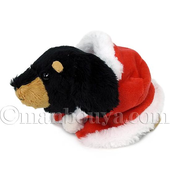 クリスマス ぬいぐるみ 犬 ダックスフンド サンタフードマント Little