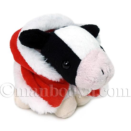 クリスマス ぬいぐるみ ウシ Little Beans リトルビーンズ 牛 サンタ