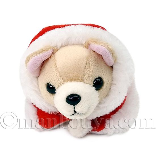 クリスマス ぬいぐるみ 犬 チワワ サンタフードマント Little