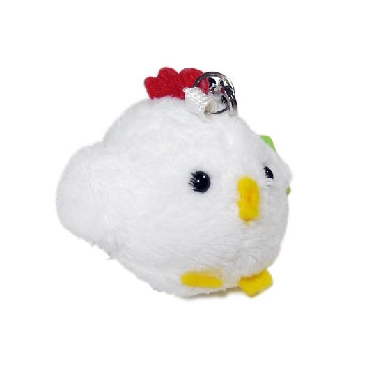 鳥 グッズ 雑貨 ニワトリのぬいぐるみ 小さい 動物　A-SHOW ムニュマム 携帯ストラップ にわとり 5cm　メール便発送可｜manbouya｜02