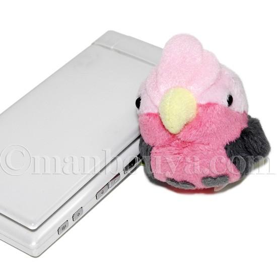 あみぐるみ ぬいぐるみ モモイロインコ キーホルダー チェーン 【公式
