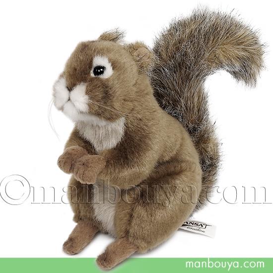 リス ぬいぐるみ ハンサ HANSA アカリス 20 リアル 16cm : まんぼう屋