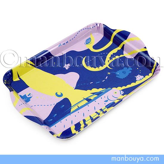 家の居間、ポーチの装飾、人魚のトレーの装飾 深海魚 グッズ 雑貨 メラミントレー 水族館お土産 シーオブワンダー 角