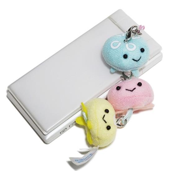 【新品タグ付】まめゴマ　ぬいぐるみ　カラフル　飾りケース付き　ストラップ セール】Plush toycell phonestrap with ribbon/リボン付き