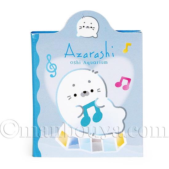 アザラシ グッズ 文房具 かわいい 付箋メモ 推しいろ水族館 ブック型