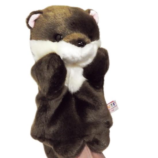 ハンドパペット 動物 カワウソ ぬいぐるみ キュート販売 パペット