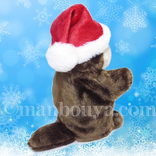 クリスマス ぬいぐるみ カワウソ 動物 ハンドパペット キュート販売