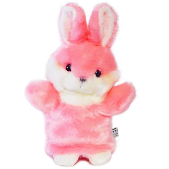 うさぎパペット ぬいぐるみ 薄色ピンク ぬいぐるみ うさぎ ハンドパペット キュート販売 CUTE パペット