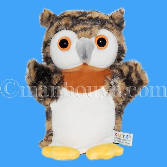 ミミズク ぬいぐるみ ハンドパペット キュート販売 CUTE 子供用 キッズ