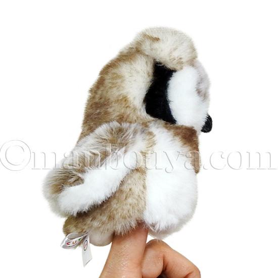 ミミズク ぬいぐるみ 鳥 フィンガーパペット 指人形 キュート販売 CUTE