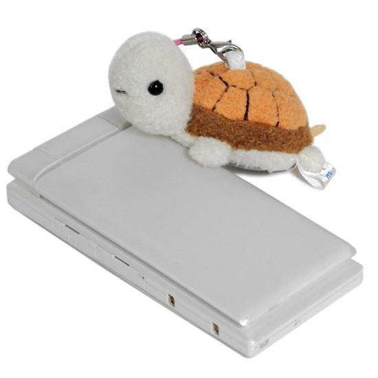 ぬいぐるみ カメ スマホ 携帯 液晶クリーナー ストラップ マスコット