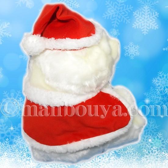 SANTA BEAR シロクマ 白熊 ぬいぐるみ 赤衣装 ヴィンテージ