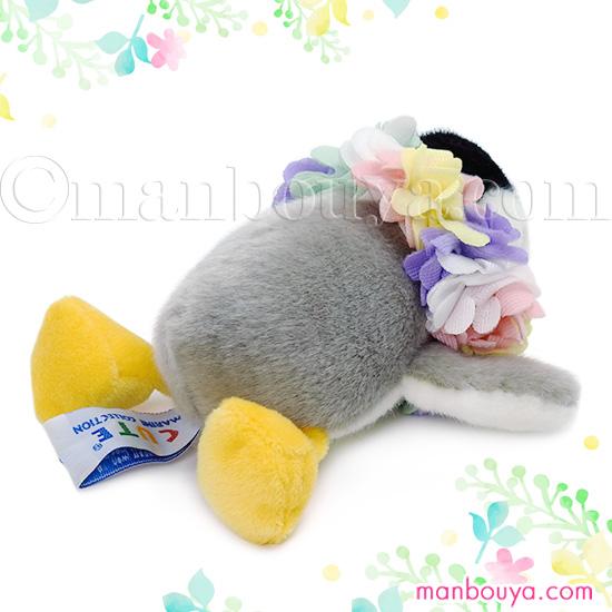 ペンギン ぬいぐるみ アクセサリー セット キュート販売 CUTE ベビーペンギン SSサイズ フラワーコスプレ お花の首飾り 15cm｜manbouya｜07