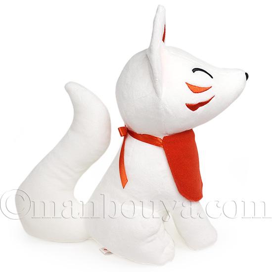 白狐 ぬいぐるみ キツネ かわいい キュート販売 CUTE しろきつね M