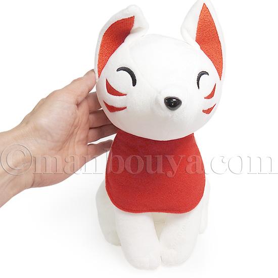 白狐 ぬいぐるみ キツネ かわいい キュート販売 CUTE しろきつね M