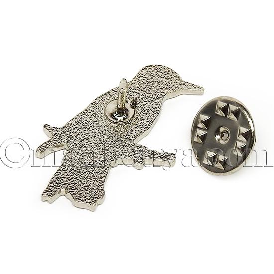 野鳥 グッズ 雑貨 アカゲラ ピンバッジ アクセサリー ピンズ