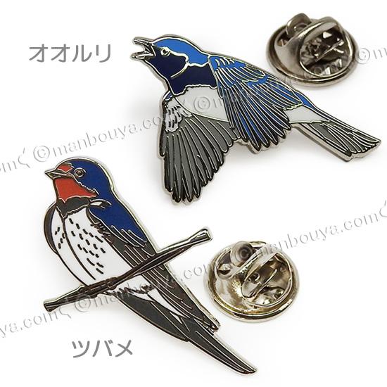 野鳥 ピンバッジ コレクション ピンズ ピンバッヂ 額入り 10種セット