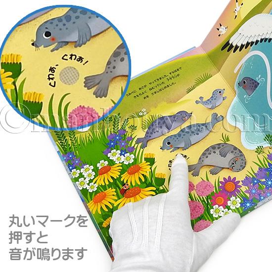 音が鳴る しかけ絵本 動物 大日本絵画 うみべのおと : まんぼう屋