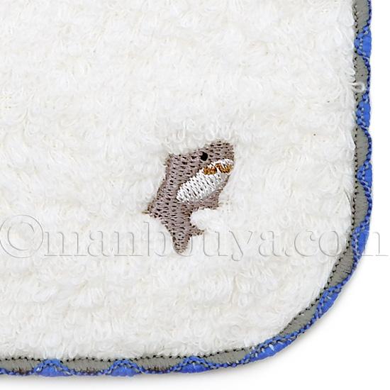 サメ グッズ 雑貨 タオルハンカチ 日本製 水族館 お土産 刺繍入り