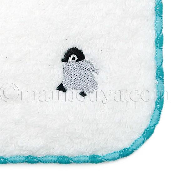 ペンギン グッズ 雑貨 タオルハンカチ 日本製 水族館 お土産 刺繍入り
