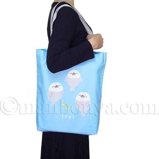 FRIENDSHILL（フレンズヒル） あざらし グッズ トートバッグ 帆布 A4