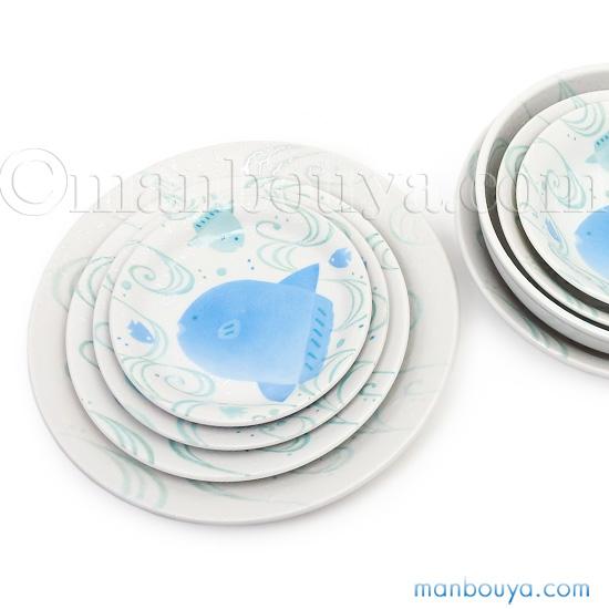 水族館 マンボウ グッズ 食器 おしゃれ 美濃焼 軽いお皿 海の