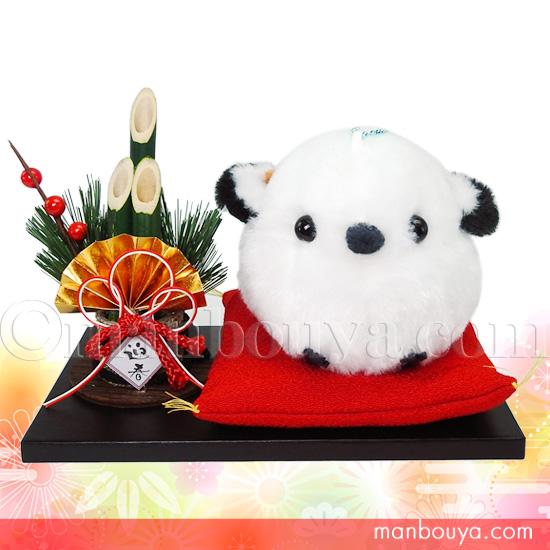 正月 飾り 置物 ぬいぐるみ AMUFUN ふくふくシマエナガ LMC 門松