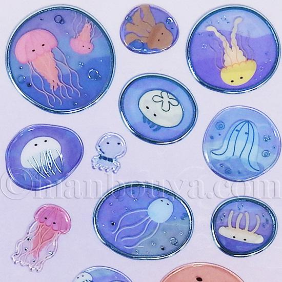 クラゲ グッズ 水族館 ドロップシール 海中散歩 トゥインクルシール
