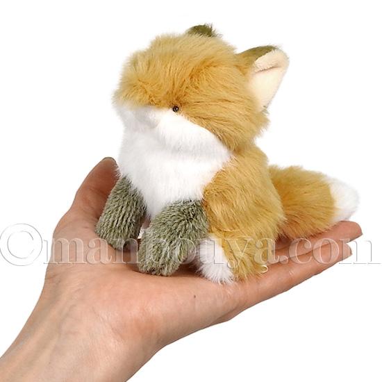 キツネ ぬいぐるみ 動物 内藤デザイン研究所 わたぽ きつね 10cm
