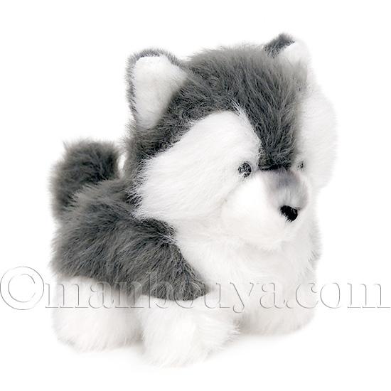 犬 ぬいぐるみ ハスキー 子犬 内藤デザイン研究所 わたぽ