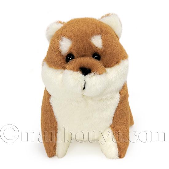 柴犬 グッズ ぬいぐるみ 犬 内藤デザイン研究所 わたぽ ブラウン 10cm