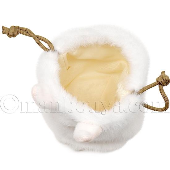 シマエナガ うさぎ ぬいぐるみ 雑貨 巾着 小物入れ 内藤デザイン研究所