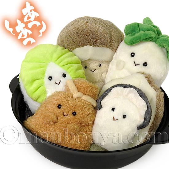 食べ物 ぬいぐるみ かわいい 牡蠣鍋セット ぽちゃまる 内藤デザイン