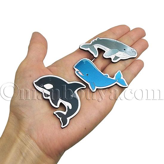 水族館お土産 海の生き物 グッズ エッチングダイカットマグネット